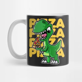 Dinosaur Tyrannosaurus Eating Pizza Lovers graphic Mug